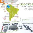 ISDB-T9820 Car ISDB-T Two tuner Two Antenna HD MPEG4 TV receiver for Brazil Peru Chile Costa Rica
