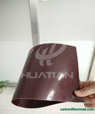China High quality carbon fiber soft sheet/strip,hot-sale flexible carbon fiber panel sheet 0.5mm supplier