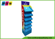 POS Retail Six Shelf Corrugated Cardboard Displays , Fully Printing Retail Display Stands For Drawing Pens FL180