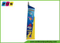 Floor Standing Cardboard Display Stands , Peg Board PDQ Retail Display For Point Of Sale HD012