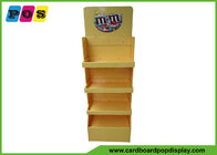 Double Sided Cardboard Floor Displays With 4 Shelves And Removable Header FL095