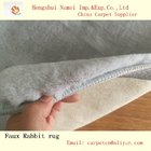 Hot selling gray faux rabbit fur rug carpet mats polyester acrylic rabbit faux fur rug dywan