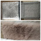 luxury and softfaux rabbit fur rug carpet bed room living room sofa mat rug