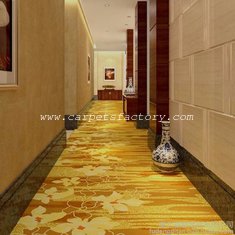 China 4m Width Golden Hotel Corridor Decorative Axminster Carpet For Sales With Low Prices supplier