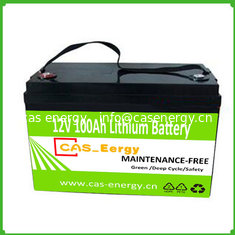 China Factory Price  Deep Cycle Lifepo4 Lithium Battery 12v 100ah For solar energy supplier