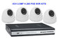 4CH 2.0MP H.265 POE NVR KITS With Dome IP IR Camera supplier