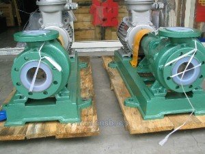 China IHF  PTFE lined centrifugal chemical process pump transfer sulfuric acid pump supplier