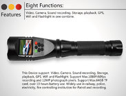 16MP Flashlight Camera support GPS,WIFI,128G Card,with 1.5" LCD Display,Suitable for security patrols,police,railway ect