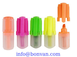 China low price mini style highlighter pen for kids use or promotional use supplier