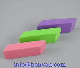 China colorful beveled promotional eraser, normal size or jumbo size from china factory supplier