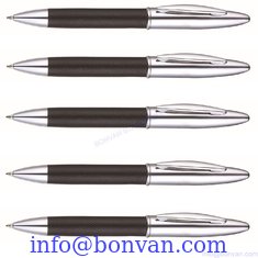 China leather grip metal gift pen,leather gift metal pen, leather metal gift pen supplier