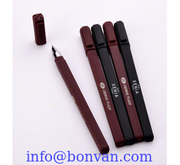 China rubber frosted square gift logo pen,rubber sprayed gift plastic ballpoint pen supplier