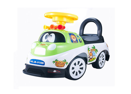 China Kids Toddler Plastic Ride On Car Push Baby Walker With Backrest Non - Toxic supplier