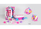 Pink Building Blocks Educational Toys For Kids Age 3 Years / Animal Trolley Cart supplier