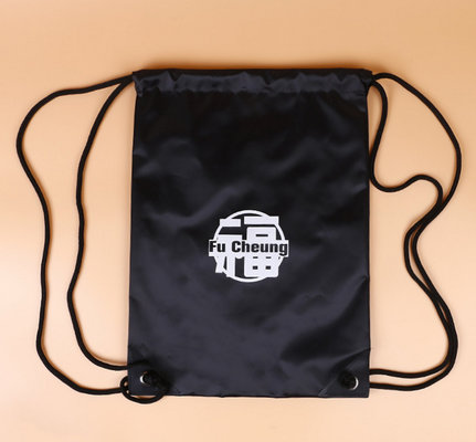 China Eco-friendly Foldable Drawstring Bag Polyester Shopping Tote Bag Factory Wholesale supplier