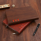 low price leather diary notebook organizer portfolio / office leather a5 organizer / brand
