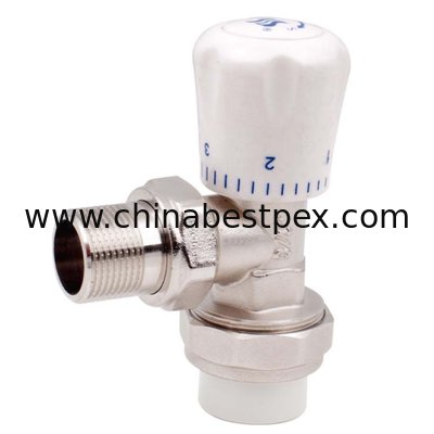 manual brass temperature control valve elbow with PPR