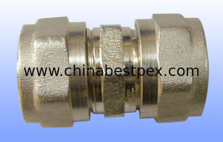 compression brass fitting equal straight for PEX-AL-PEX