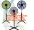 18 inch plastic stand fan with cross base office and home appliances/AC Power Source/ Ventilador De Pie