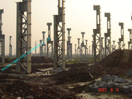 Clear Span Prefabricated Structural Steel Buildings Galvanized Painted Column