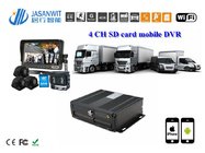 H.264 compression Double SD card 3G remote mobile FREE CMS for bus &amp; school bus