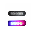 led red and blue grill lights impact resistant police led light grille