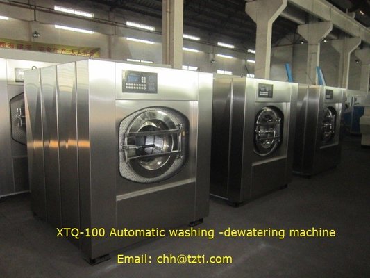 China Hotel laundry machine 100kg Fully automatic laundry machine Stainless steel Computer frequency conversion supplier