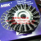 Twist Knotted Wire Wheel Brush, Four Row