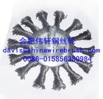 Knotted Wire Bevel Brush With Shaft