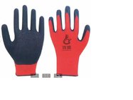13G polyester gloves Latex coated crinkle