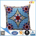 Polyester Or Cotton Embroidered Decorative Throw Pillows for Bed Red Grey Blue Green