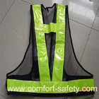 100% Polyester Fabric Reflective Safety Vests With Zipper EN20471 & CE Standard