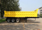 CIMC new 40 50 cubic meter tipper semi trailer dump tipper truck trailer with FUWA axle for sale