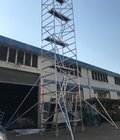 High quality Mobile Aluminium Scaffolding Ladder Tower in 0.75*2m 1.35*2m