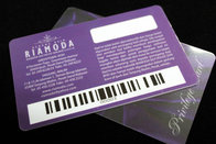Printing plastic gift barcode id cards with signature panel