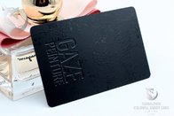 Premium quality plated black metal magnetic stripe credit card