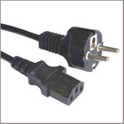 European cord set VDE approval power supply cord with C13