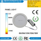 12w Round, Cool White 6000-6500k Super Bright Ultra-thin LED Panel Light Ceiling Lamps