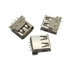 RoHS CE UL94V-0 Type A Female fireproof USB Connector USB 2.0 for SMT pcb boards from Shenzhen manufacturer