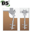 Ground screw anchor for fence