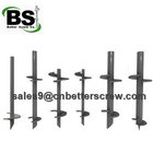 Earth screw anchors for foundation repair