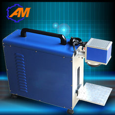 China Fiber laser 20w portable fiber laser marking machine for stainless steel color engraving supplier