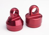China High Precision Aluminum Machined Parts Shock Absorber Parts With Red Anodized distributor