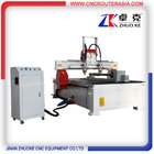 2 heads woodworking cnc router 1325 with rotary axis ZKM-1325A 1300*2500mm