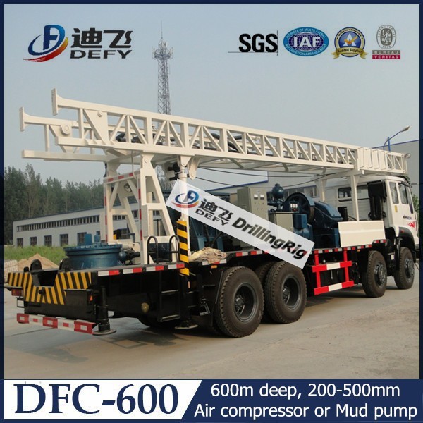 DFC-600 Sinotruck Truck Mounted Water Well Drill Rig Price for Sale