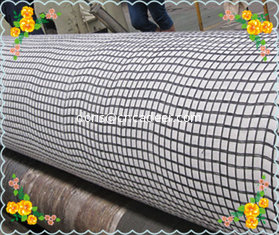 China warp knitting Fiberglass geogrid composite geotextile with CE certification supplier
