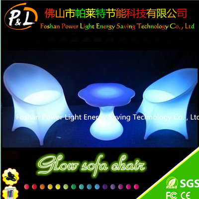 Illuminated LED Furniture Glowing Plastic LED Bar Stool