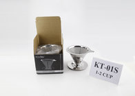 Reusable Stainless Steel Paperless Coffee Dripper With Cup Stand ,  Eco - Friendly
