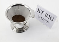 Double Mesh Stainless Steel Coffee Dripper With Bend Handle And Rack