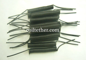 China China Factory OEM Different Size/Color Plastic Spring String Coil Tether w/Straight Line on Two Ends supplier